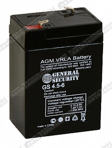 Тяговый аккумулятор GS 4.5-6 - фото Тяговый аккумулятор GS 4.5-6 - фото